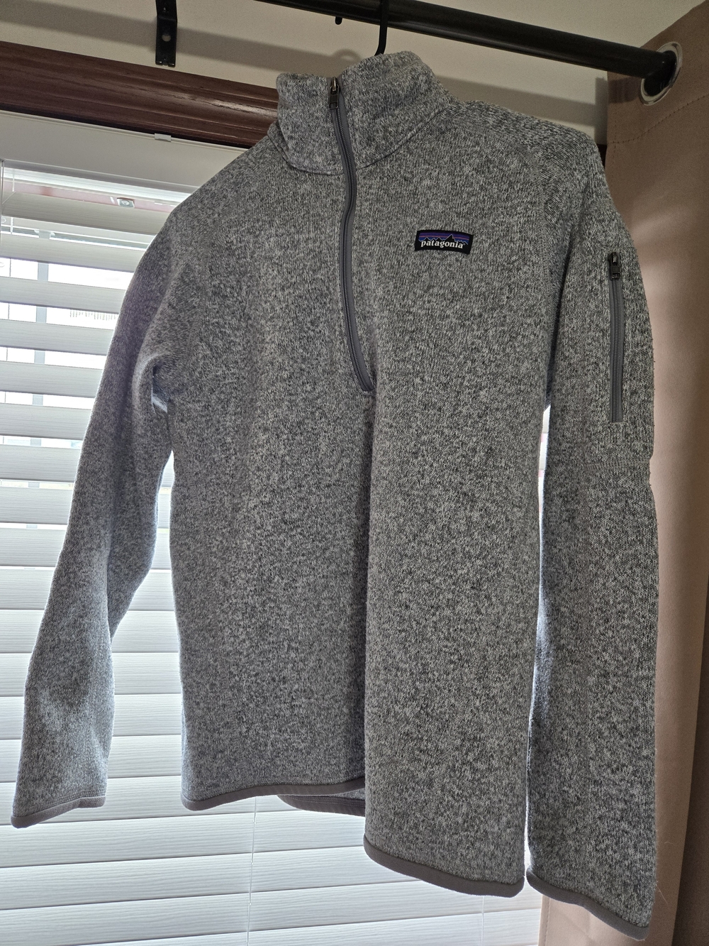 Patagonia Gray Half-Zip Fleece Pullover